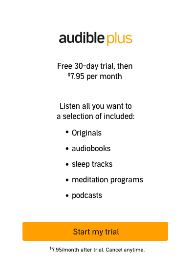 Using Audible Free Trial  Then Download Some Audible Books