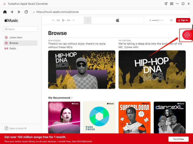 Adding Apple Music Songs to MP3 Converter