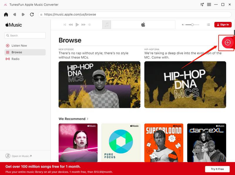 Sélectionnez la musique à convertir sur Apple Music