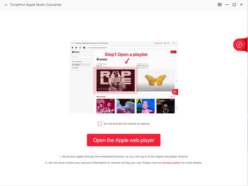 Iniciar Apple Music Converter para evitar el uso del plan familiar de Apple Music