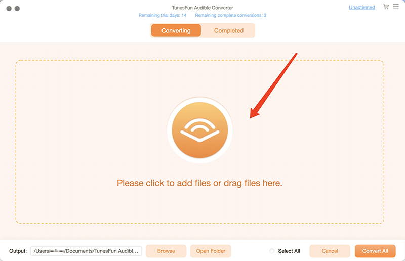 Adding Audible Audiobooks to Converter