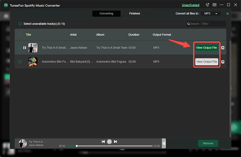 Finish The Process Of Converting Spotify Songs With TunesFun Spotify Music Converter