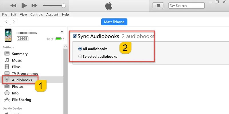 Add Audiblebooks To iTunes On iPhone
