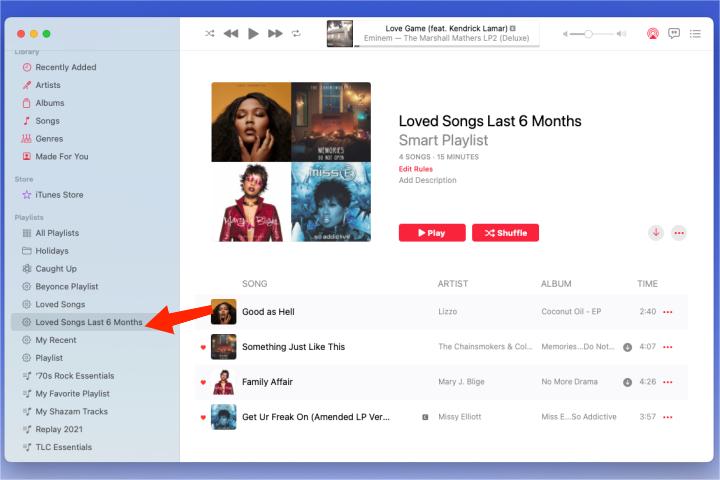 Displaying Recovered Playlist