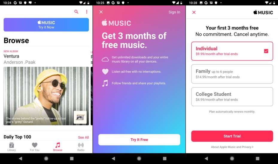 Wie können Sie Apple Music im Android-Abonnement erhalten?