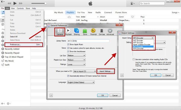 Converter músicas do iTunes de arquivos em uma pasta