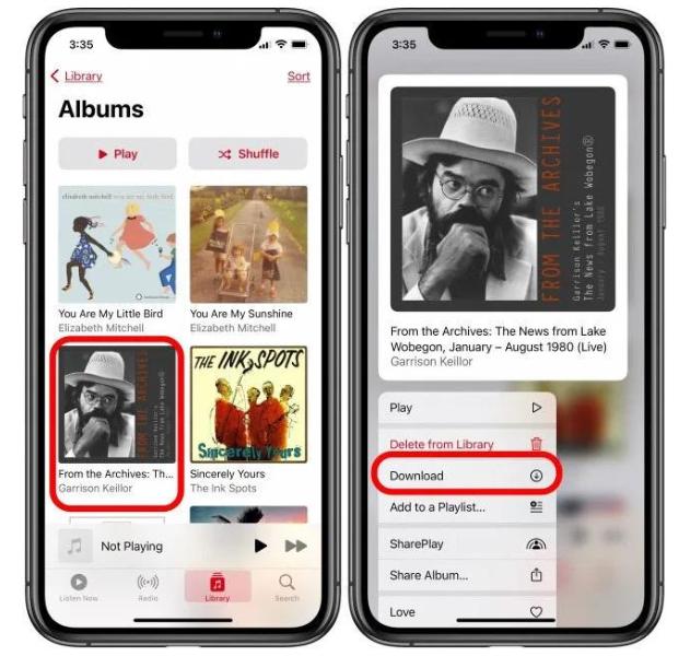 如何在 iPhone 上的 Apple Music 上一次下载所有歌曲