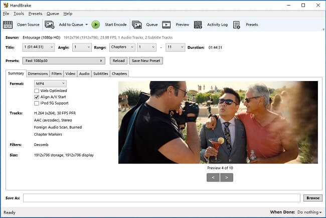 Remove DRM from iTunes Movies with Handbrake