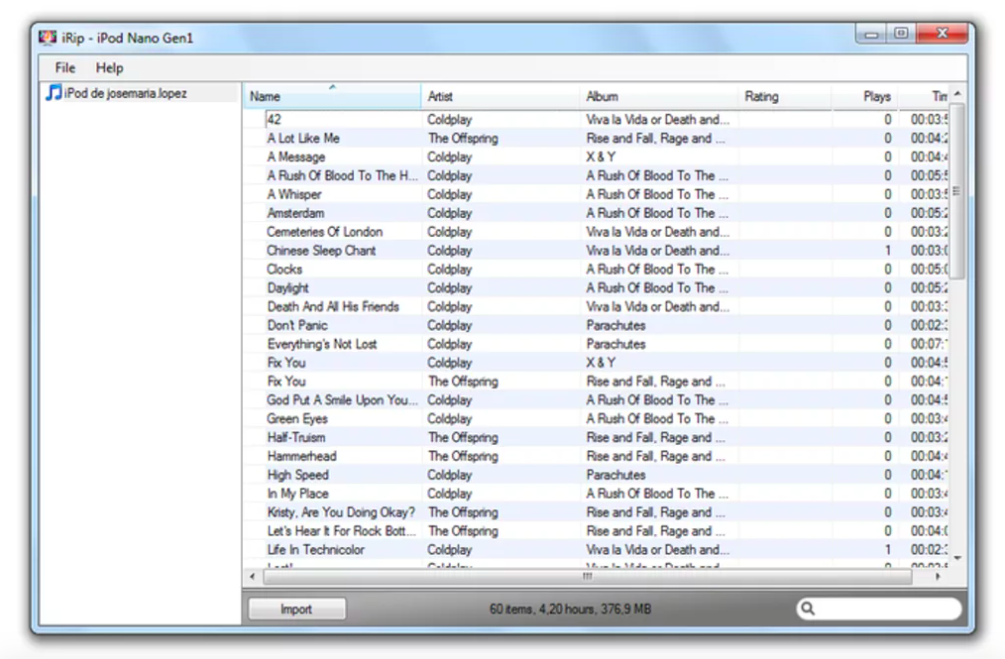 Guardar música desde el iPhone a la unidad USB
