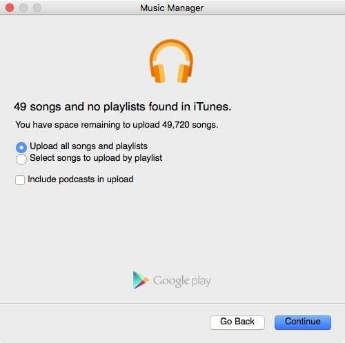 Sync iTunes to Samsung Galaxy with Google Play Music