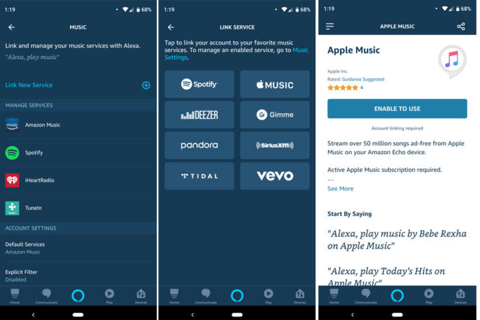 Alexa Link New Service