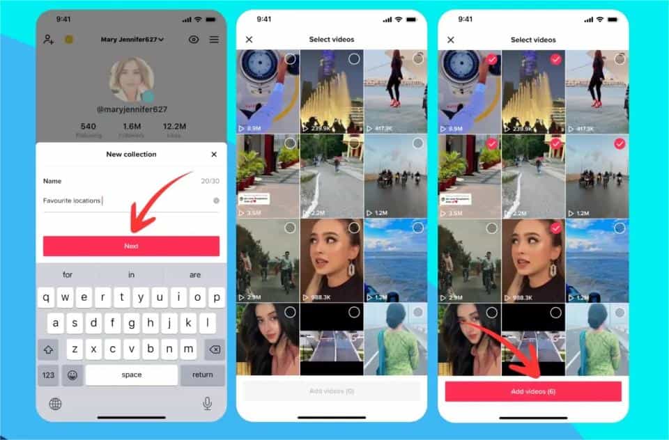 在 Tiktok 上制作播放列表