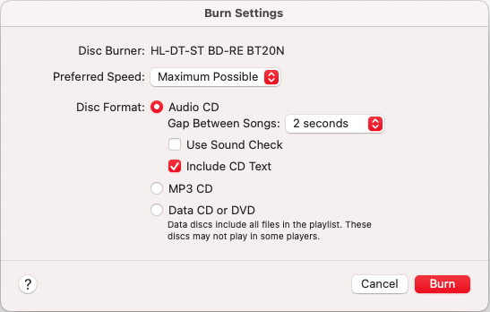 Burn Playlist To DVD