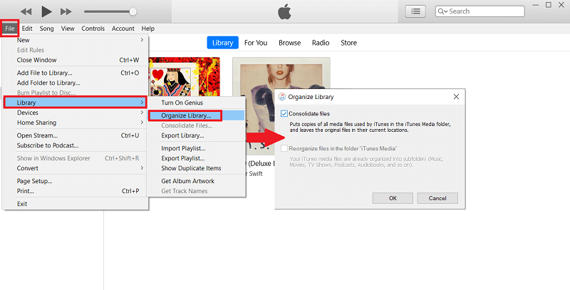 Consolidate Your iTunes library