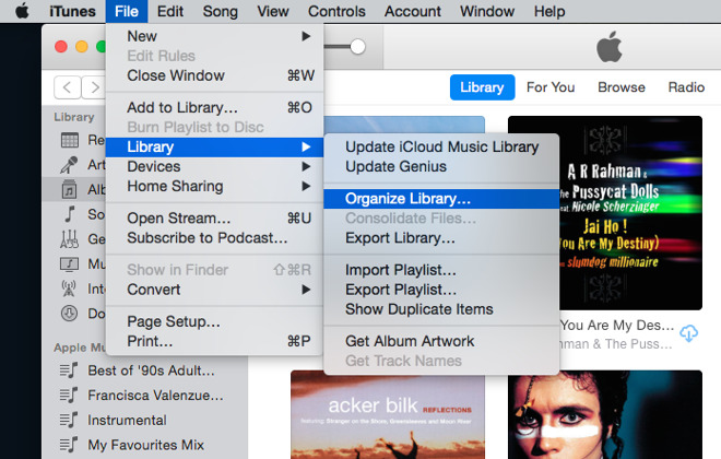 Consolidating The iTunes Library