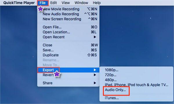 How Quicktime Export Mp3