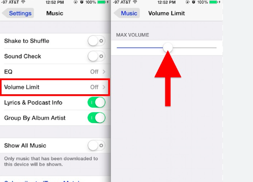 Setting Up Volume Limit Settings