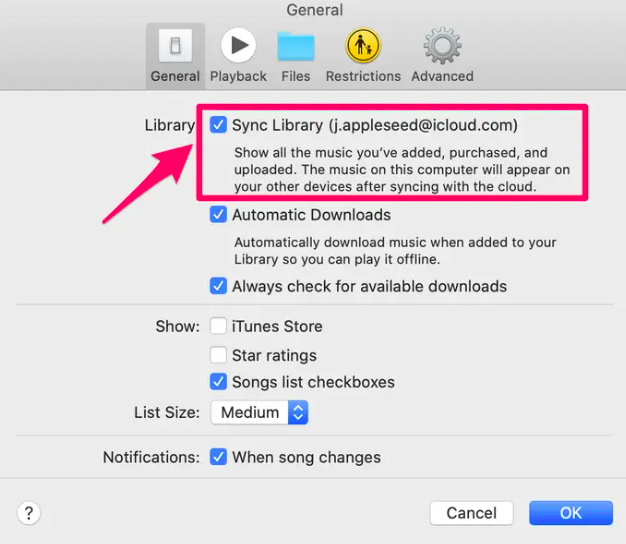 Restore Apple Music Library Mac