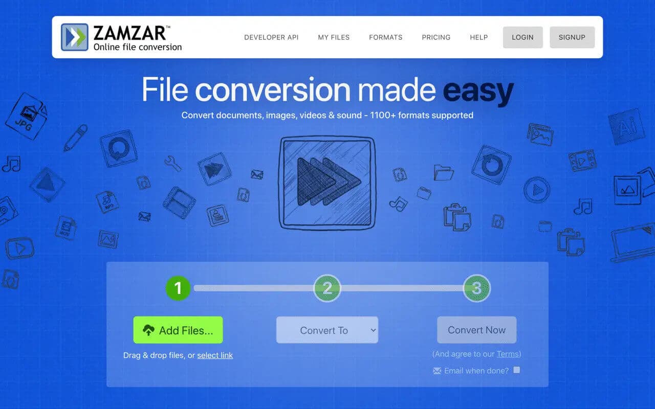 Zamzar Online File Converter