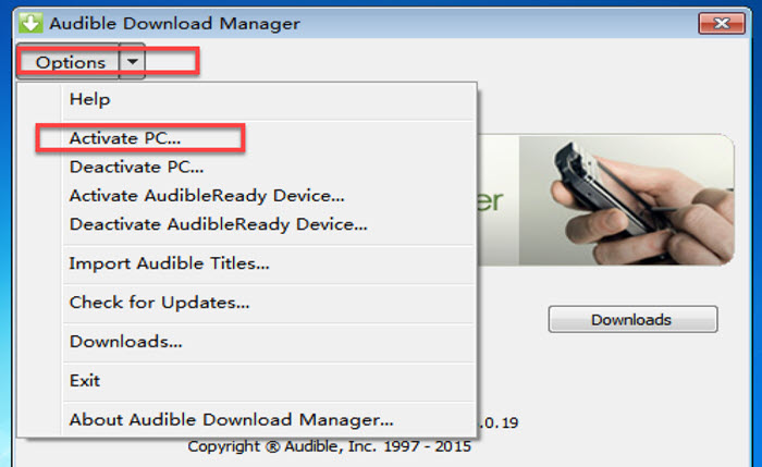 Audible Download Manage Activate PC