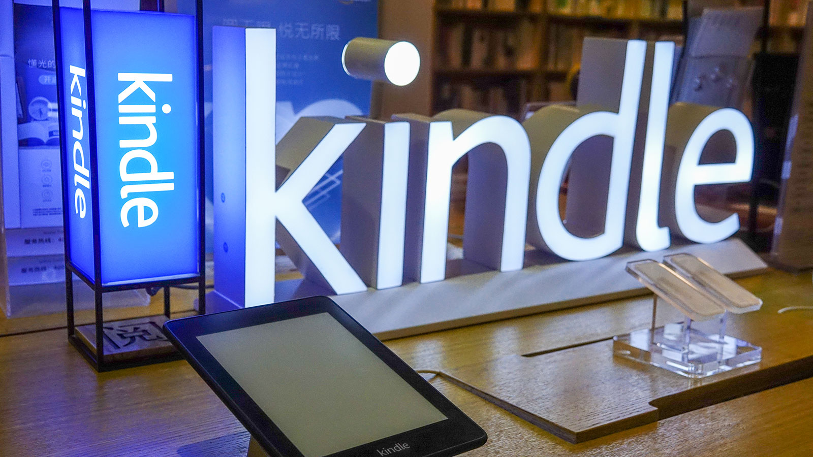 Отображение размера хранилища Kindle