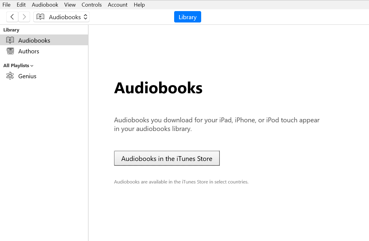 Converti audiolibri Aduible su CD tramite iTunes
