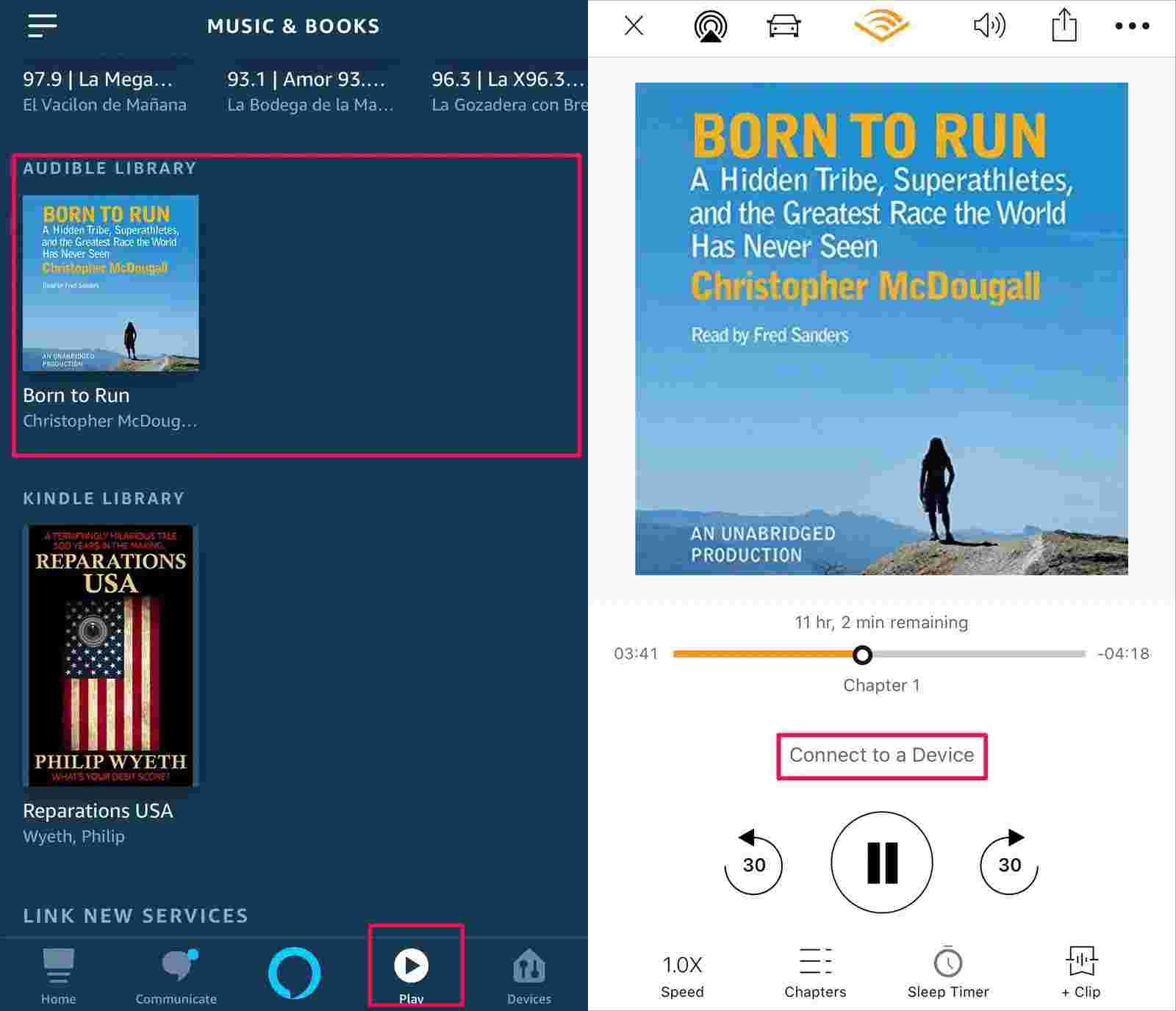 Alexa でオーディオブックを再生する