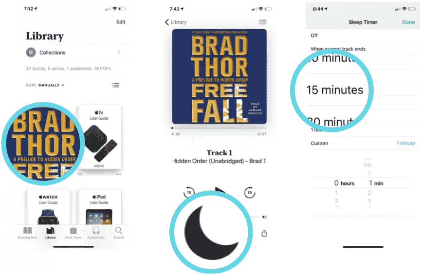 Set A Sleep Timer On An Audiobook