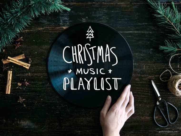 Visualización de la lista de reproducción de canciones navideñas