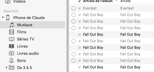 Log In iTunes to Check Grey Out Songs