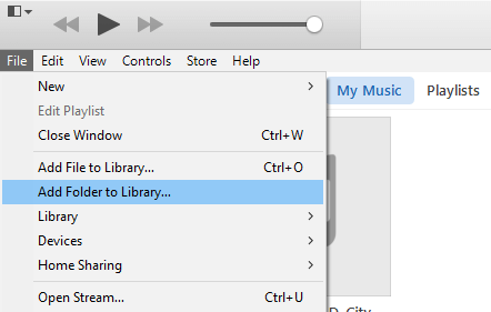 Import Converted Music to iTunes