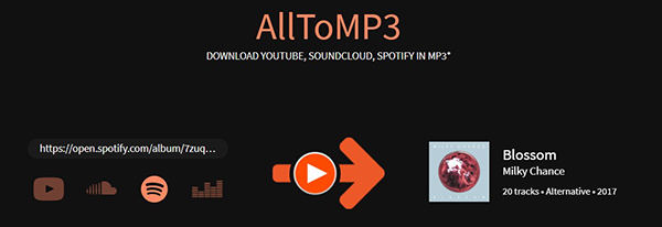 AllToMP3 Downloading Spotify Songs