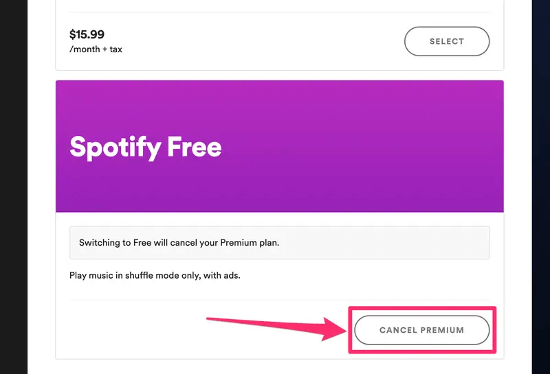 How To Cancel Spotify Premium