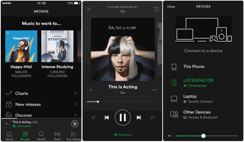 Cast Spotify To TV Via Chromecast
