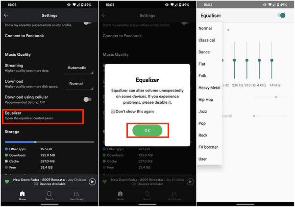 Spotify Equalizer Presets On Android