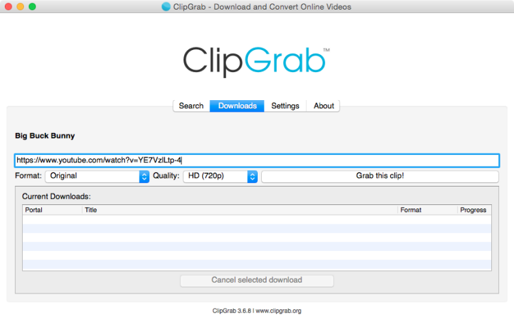 ClipGrab 是 YouTube 到 MP3 轉換器