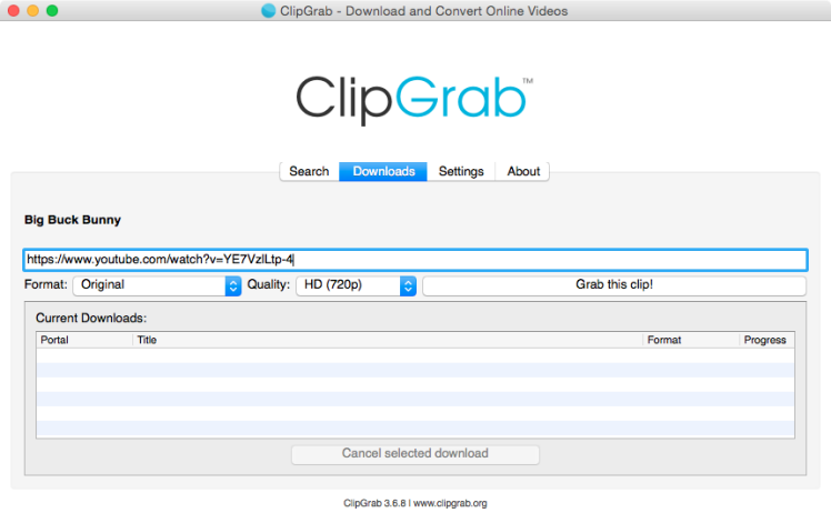 ClipGrab es un convertidor de YouTube a MP3