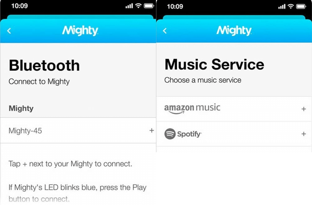 Spotify Музыкальный проигрыватель — подключите Mighty Player к приложению