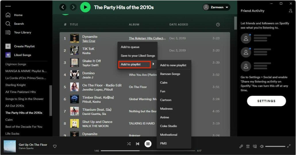 Make A Copy Of Spotify Playlist On Desktop