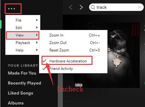 Hardware Acceleration Cause Spotify Can’t Play This Right Now