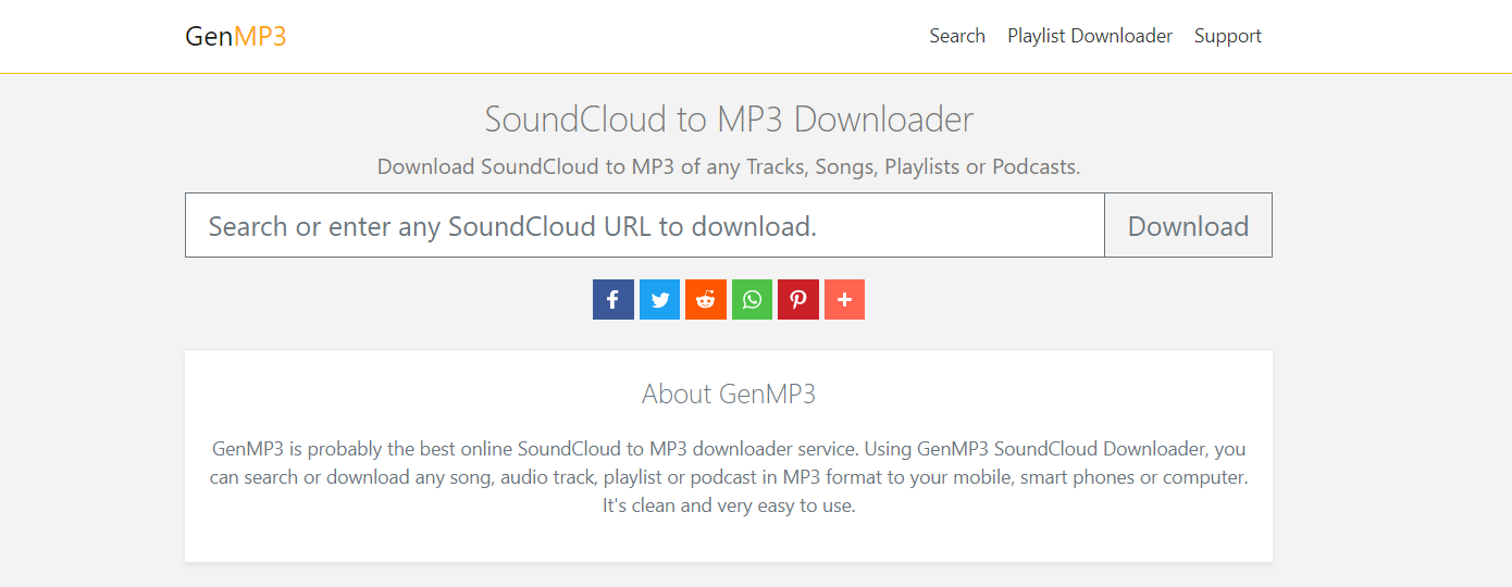 GenMP3 - Best SoundCloud Downloader Online