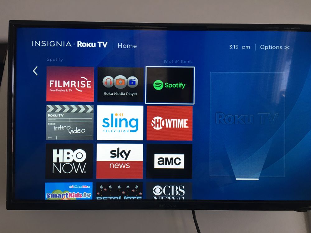 Play Spotify on Roku