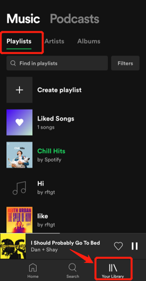Go To The Library In Spotify