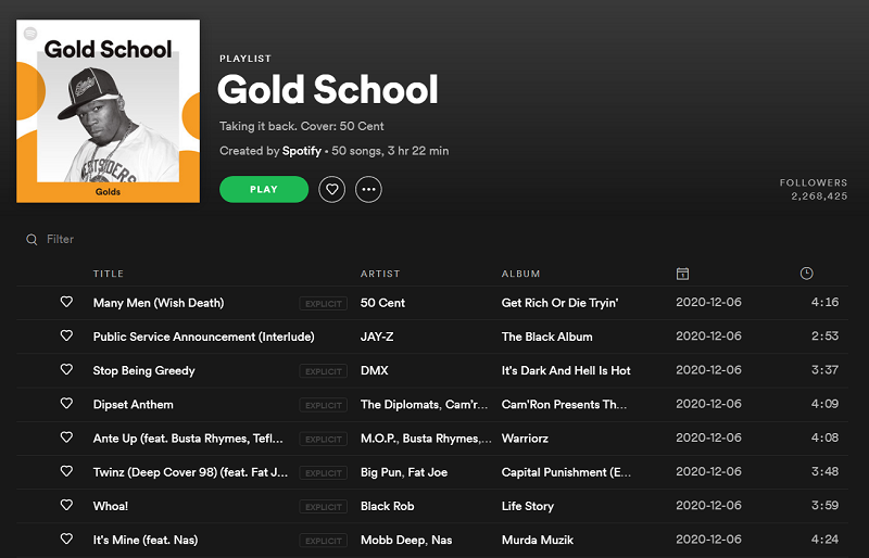 Best Spotify Workout Playlists Gold School