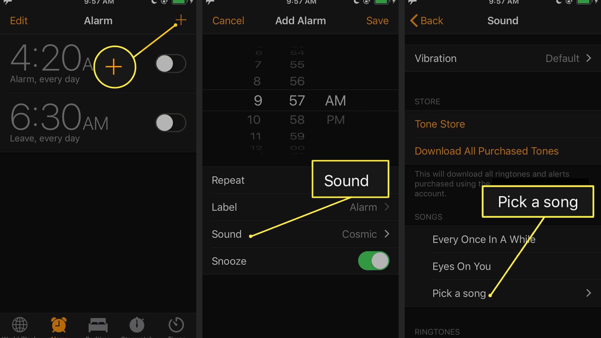 Как установить песню в качестве будильника iPhone