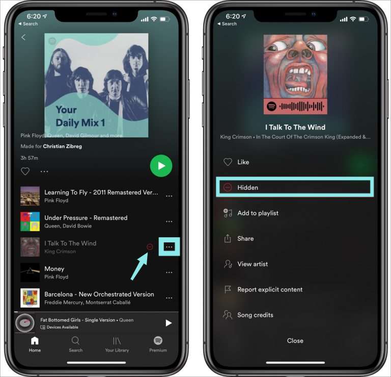 How To Unhide Songs on Spotify