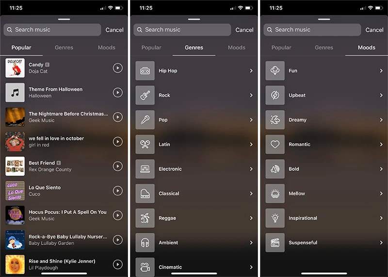 Adding Songs To Instagram