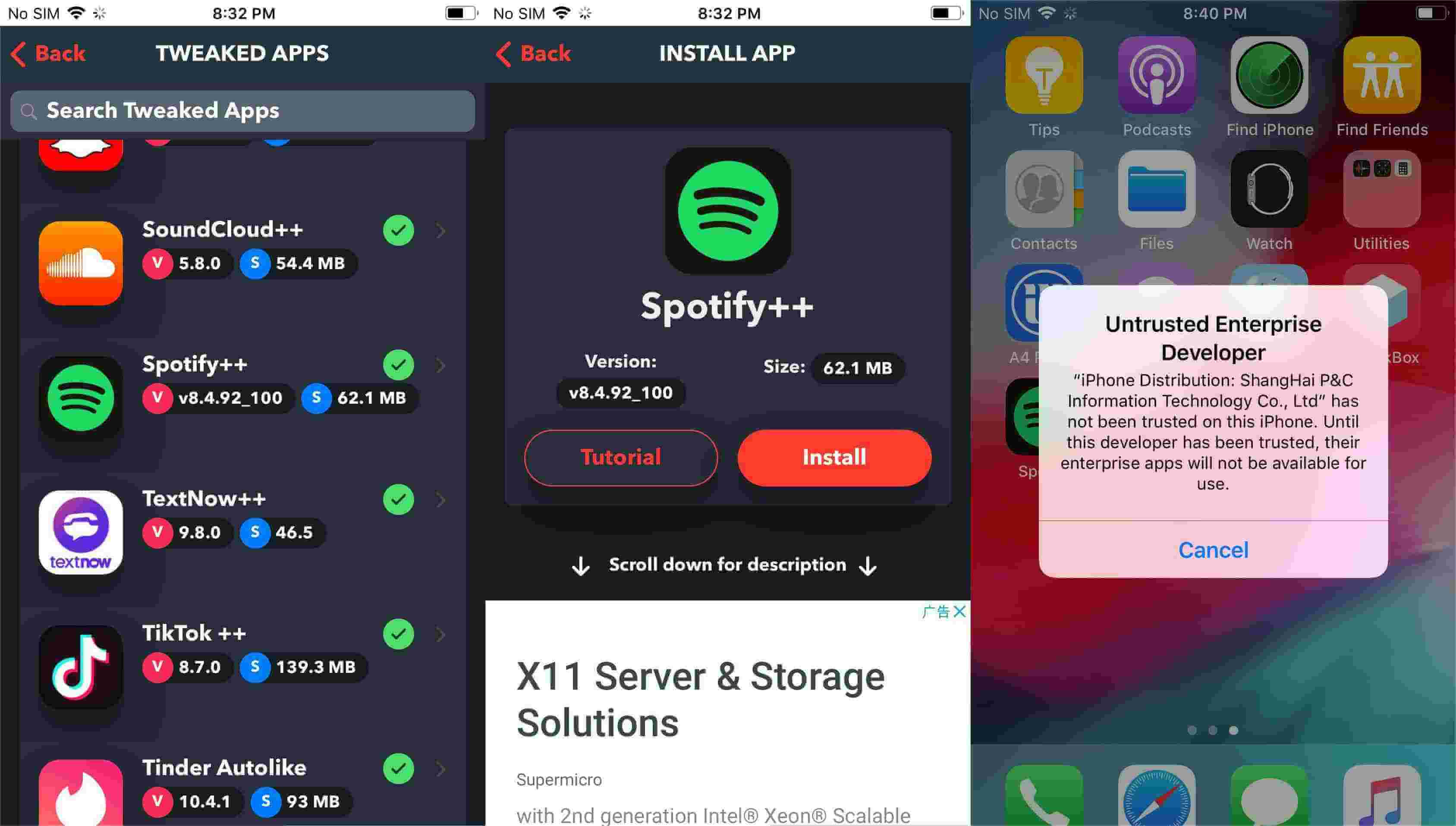 다운로드 Spotify Tweakbox를 사용하여 플러스