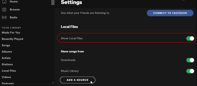 Why Spotify Local Files Not Showing