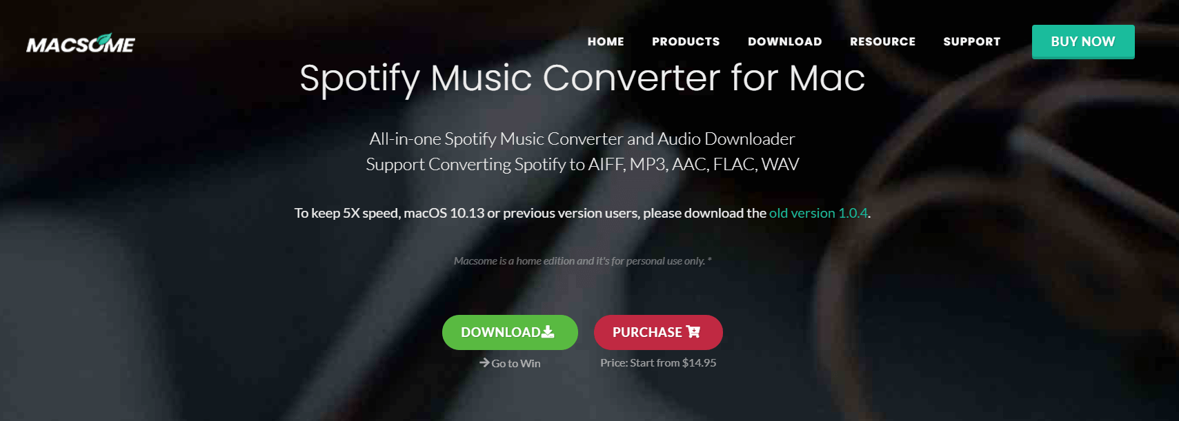 Spotify Mac 上的下载器 Macsome Spotify Music Converter